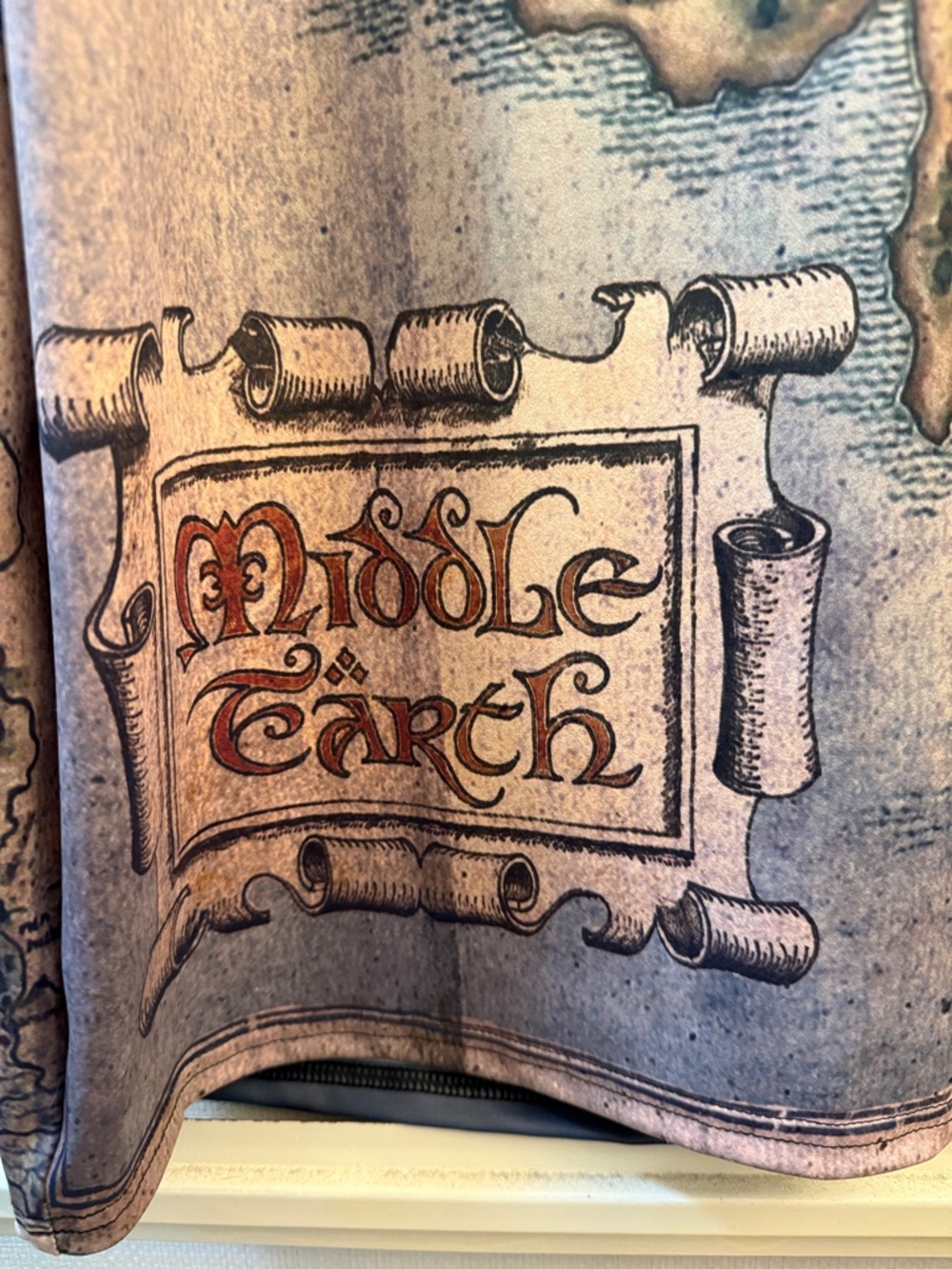Map of Middle Earth Lord of the Rings Hobbit Bodycon Dress - Picture 5 of 7
